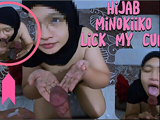 hijab,blowjob,lick
